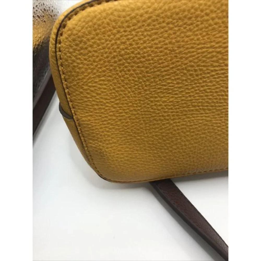 Carlos by Carlos‎ Santana Faux Leather Handbag  mustard yellow  shoulder purse